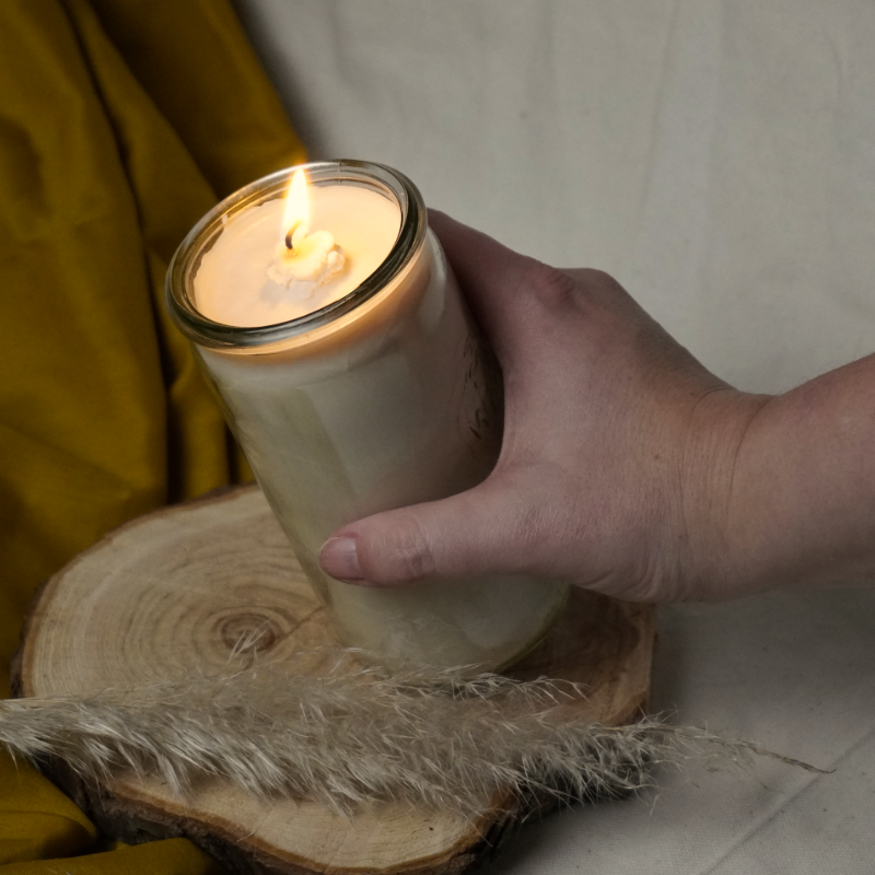 Duftfreie Ritualkerze - groß – Bild 4